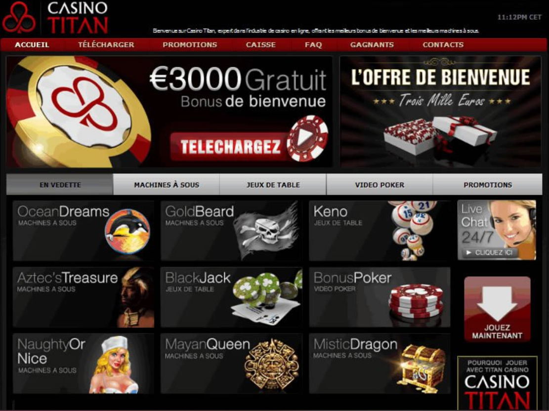 Registration and login to your account at Titan Casino 2